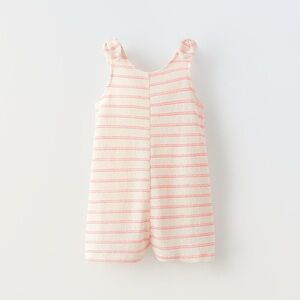 Zara Striped Sleeveless Romper